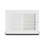 Sidewall & Ceiling Register, 12X4, White, 2-Way