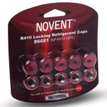 Novent Pink R-410A Locking Caps, 1/4", 10 pk